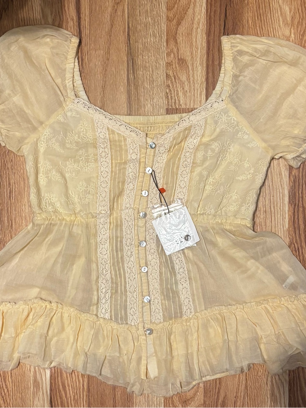 Butter Yellow Babydoll Top